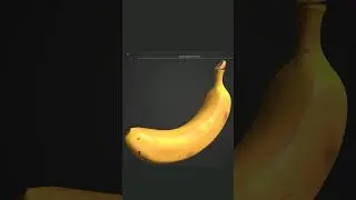 Texturing a banana 3d model in 3d coat #textures #maya3d