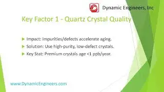 Dynamic Engineers Inc - Key Factors Affecting OCXO Aging and Long Term Stability 03.21.25
