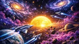 Epic Sci-Fi Space Journey | Futuristic Worlds, Nebula Space  Adventures (4K HDR)