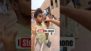 I stole their expensive phones🤑 #thief #steal #iphone #parkour #shorts
