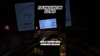 YAMAHA R25 ECO MOD, YAKIT T&Uuml;KETİMİ 🏍️💙 #r25 #motovlog