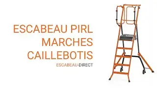 PIRL pliant compact avec marches caillebotis - Escabeau Direct - MATISERE
