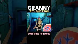 Granny Version 1.8.8 :)👉🥶 Granny with skeleton😱 #shorts #granny