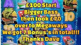 💥 💥 I got 7 Bonuses in total on Bigger Bass & Megaways 💥💥 #profit #slots #biggerbassbonanza