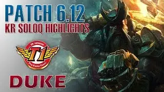 SKT T1 Duke - Gangplank Top Lane - KR LOL Challenger 809LP Highlights