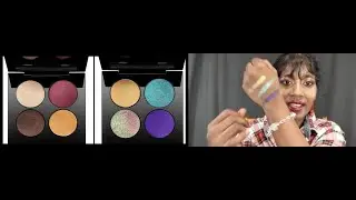 PAT MCGRATH BLITZ ASTRAL QUADS -- Swatches & Review & Tips