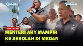 Di Tengah Kesibukan Urus Infrastruktur Pascabencana, AHY Sempatkan Mampir ke Sekolah di Medan
