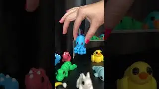 Cute articulating animal figures via 3d printing! #3dprinting #figures