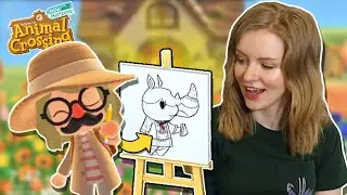 My Animal Crossing House Tour & Drawing My Villagers!