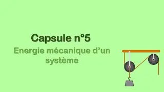 Capsule n°5 - Energie mécanique d'un système