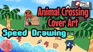 Animal Crossing Beach Cover Art Speed Drawing