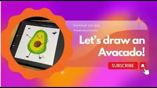 Cute Avocado Drawing Tutorial on Procreate!🥑👩🏻&zwj;🎨