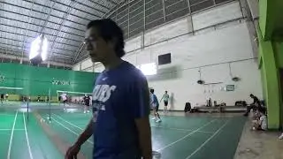 #เพิ่มสุข [Drunker Badminton] Game1 Beer Koh VS Boo Sharp   4K