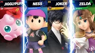 SSBU: Miguel (Jigglypuff) vs TrueAsianGamer (Ness) vs CCF (Joker) vs Me (Zelda)