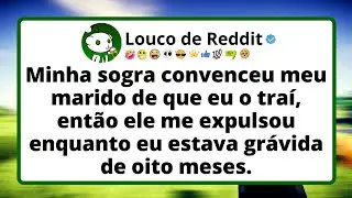 Minha sogra convenceu meu marido de que eu o traí, então ele me expulsou enquanto eu estava grávida.