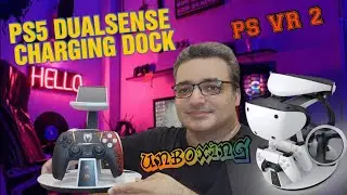 PS5 D2 Charging Dock for PS VR2 and PS5 Dualsense Controller by KIWI DESIGN -Unboxing- Review 🔥🥰