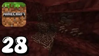 Minecraft Pocket Edition : Walkthrough Gameplay Episode 28 Ancient Debris