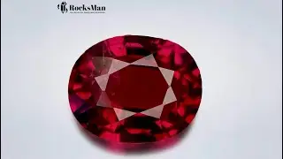 Vivid Red Star Ruby, 1.33 ct - oval cut , SI clarity
