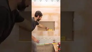 Custom KERDI-BOARD Shower Niche Tips - #shorts #diy #howto #showerremodel #bathroomremodel