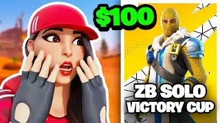 How I Won $100 In The Solo Zero Build Victory Cash Cup 🏆