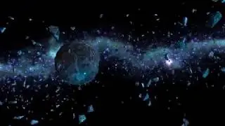 HD Moving Background - asteroid belt