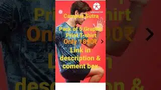 Campus SutraPack of 5 Graphic Print T-shirt