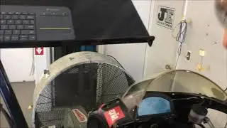 RMV125 on the dyno with 3d printed nylon intake manifold