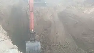 Excavation of fuel tank
