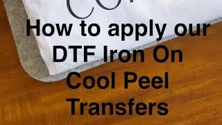 DTF Iron On Cool Peel Transfer on favric