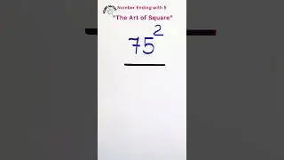 Square Trick for any Number ending with 5 !😳|| Easy And Fast Method to Square Number #squretricks