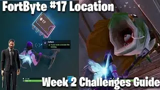 Fortnite Season 9 Week 2 Challenges Guide & FortByte 17 Location! Wooden Fish Building (Fortnite)