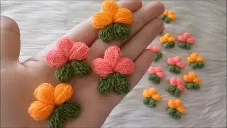 Gorgeous😍 Flower🌹Design👌 Woolen Flower ❤Flower For Beginners step by step#crochet#ytviral #ytstudio
