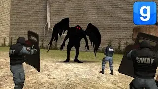 The Moth Man Creature VS SWAT SNPC's Horror Fight Garry's Mod