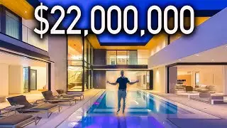 Touring a $22,000,000 Mansion in the Hollywood Hills with a Full Wellness Retreat!