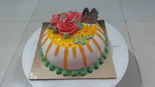 Creative Dome shape Cake Design | Pineapple done shape cake