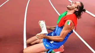 Gianmarco Tamberi wins the Olympic Gold and celebrates