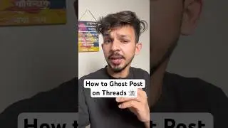 How to Ghost Post on Threads 👻 #shorts