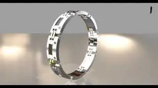 armband - stahl - farbvarianten mit gelb und rotgoldteilen