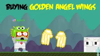 GrowTopia: BUYING GOLDEN ANGEL WINGS