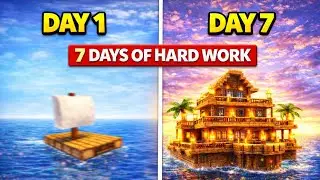 I Built a Secret Floor! 😱 Day 7 Evolution
