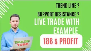 How to decide support and resistance or Trend line | Live Trade With example | Profitable Trade