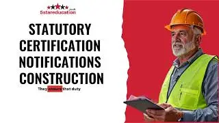 Level 6 NVQ CSM  STATUTORY CERTIFICATION NOTIFICATIONS CONSTRUCTION 1