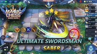 3-STAR SABER with 4 SYNERGY!! - MAGIC CHESS MOBILE LEGENDS