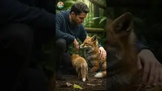 Mother Fox Trapped Her Baby Ran for Help❤️🦊#rescue #animals #animalrescue #wildlife #pets #cute #fox