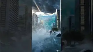 &ldquo;🌊 Giant Tsunami Floods City 😱 | Realistic Disaster Short&rdquo; #tsunami #aishorts #cityflood