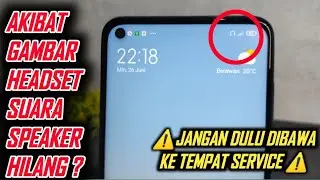 cara mengilangkan gambar headset | speaker kembali normal