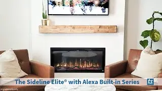 Meet The Sideline Elite&reg; Touchstone Electric Fireplace with Alexa Built-in