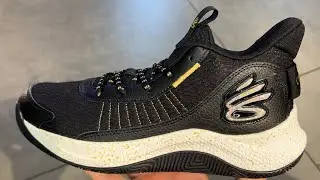Under Armour Curry 3Z7 Black Gold Basketball Shoes