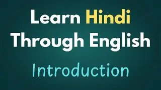 Learn Hindi Through English - Lesson 1