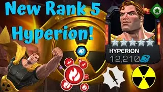 New Rank 5 Hyperion! Buff Cornucopia Beast! Crazy Damage! - Marvel Contest of Champions